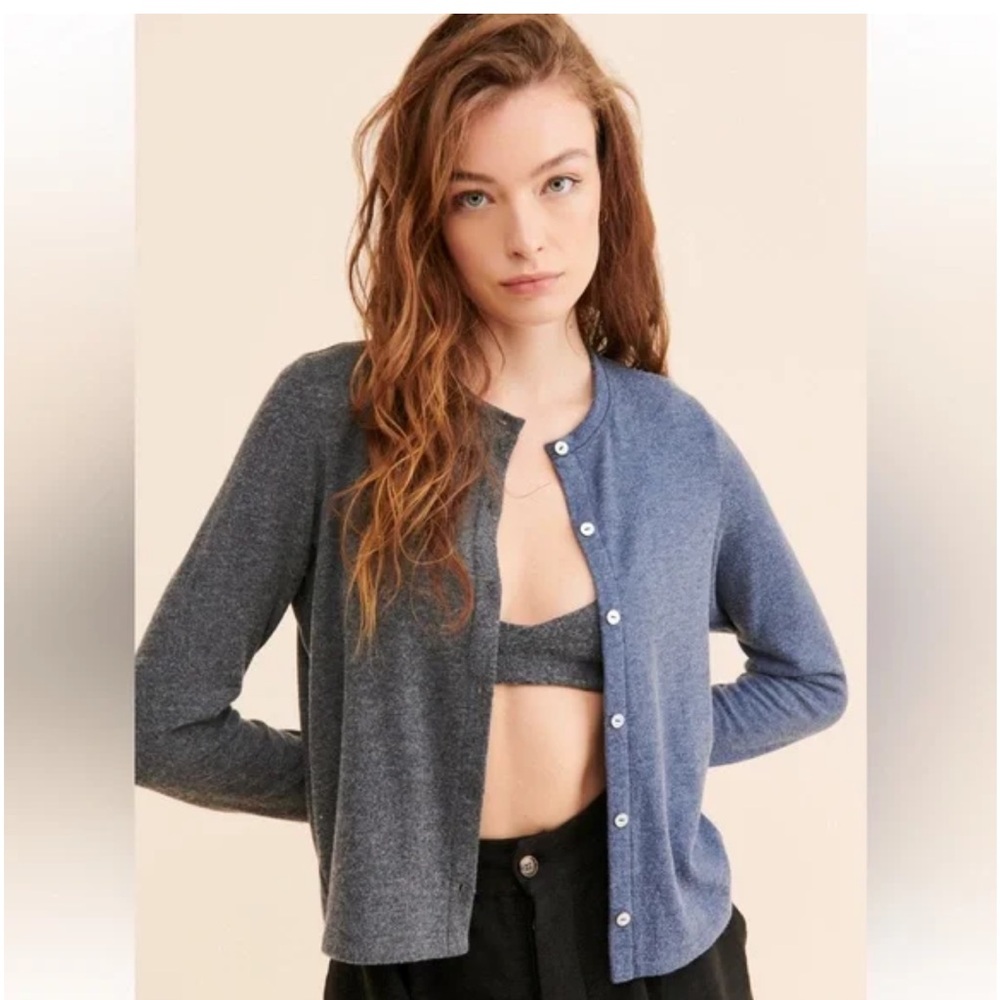 Donni Knit Duo Colorblock Cardigan